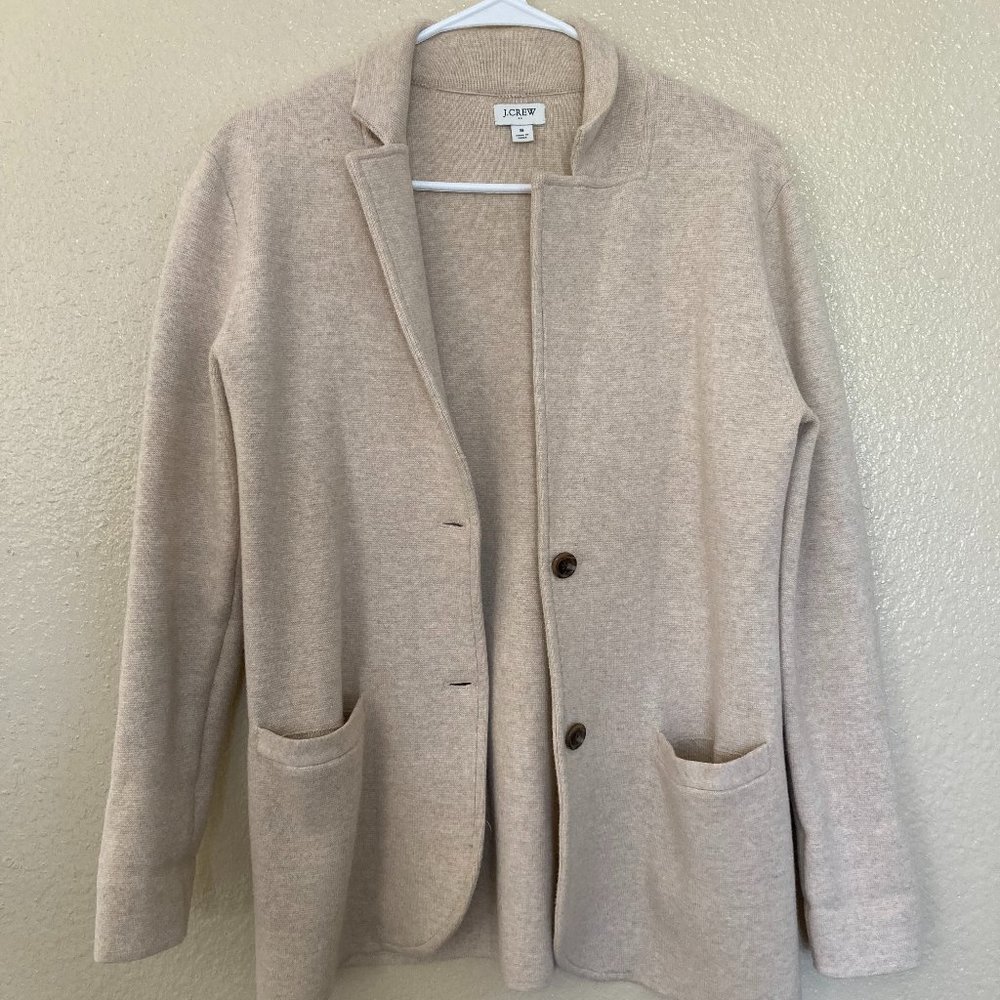 J.Crew Sweater Blazer Women S in Beige/Cream